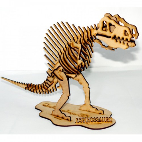 Quebra Cabeça 3D Dinossauro Dimetrodon - 29 Peças - MDF Cru - Corte a Laser  - NEOMAXI - Loja NS.com