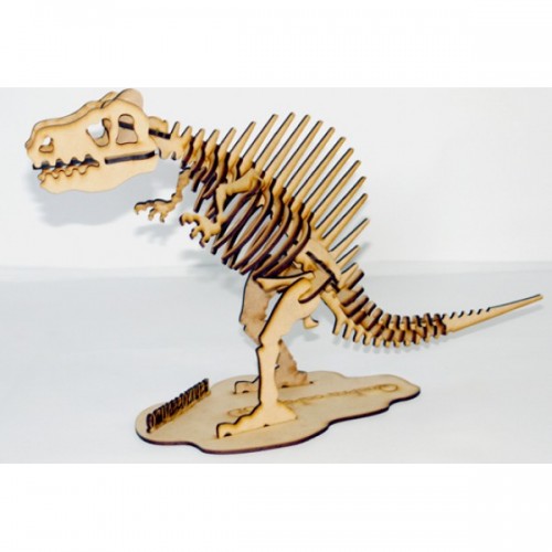 Quebra Cabeça 3D Dinossauro Dimetrodon - 29 Peças - MDF Cru - Corte a Laser  - NEOMAXI - Loja NS.com